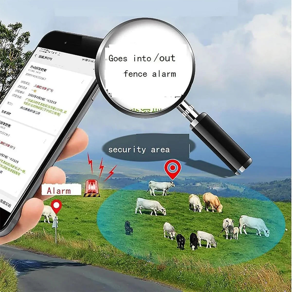 H502 GPS Pet Tracker Quality Intelligent Waterproof  Solar Energy Electronic Cattle Sheep Positioning Locator Android Compatible