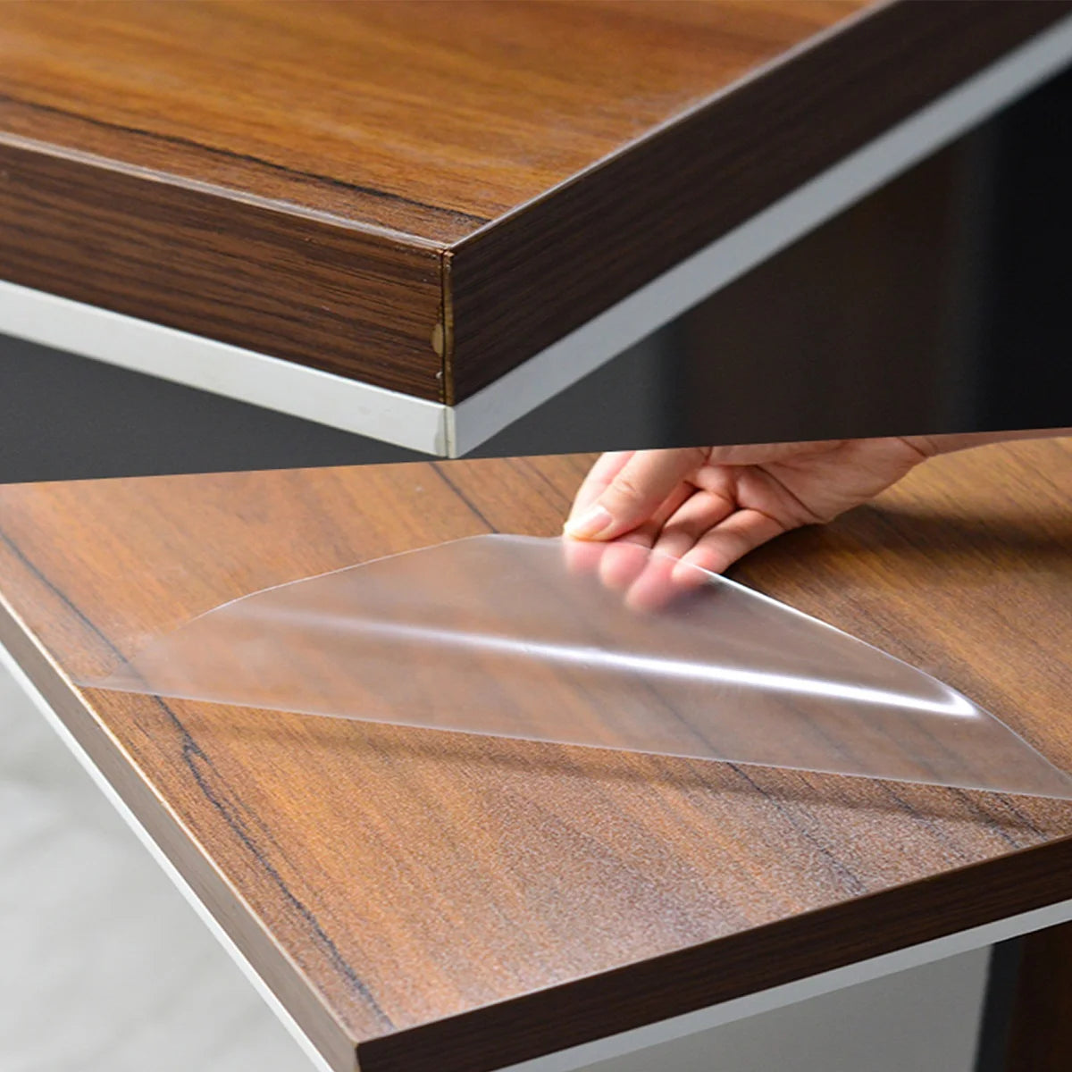 PET Self-adhesive Desktop Protective Film Anti-scratch Heat Resistant Furniture Stickers HD Transparent Waterproof Kitchen Decor