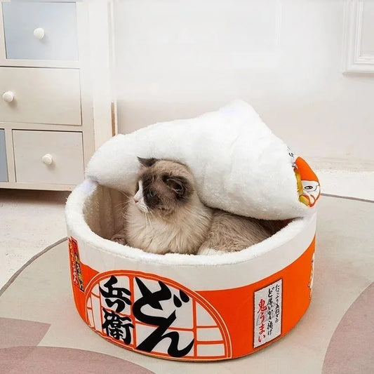 High Elasticity Dog Cat Bed Funny Removable Pet Supplies Easy To Clean Pet Accessories Printed Lamb Wool Material Cat Mats