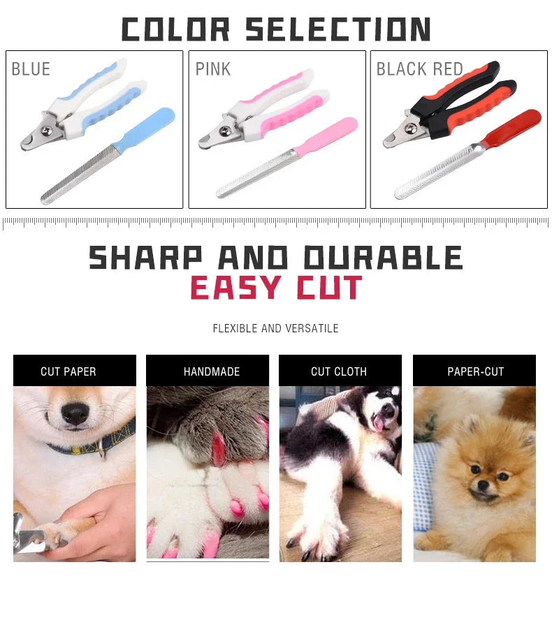 Dog Nail Clipper Scissors Kitten Nail Toe Claw Clippers Trimmer Grooming Tools General Pet Supplies Animals Paw Care Tool Kits