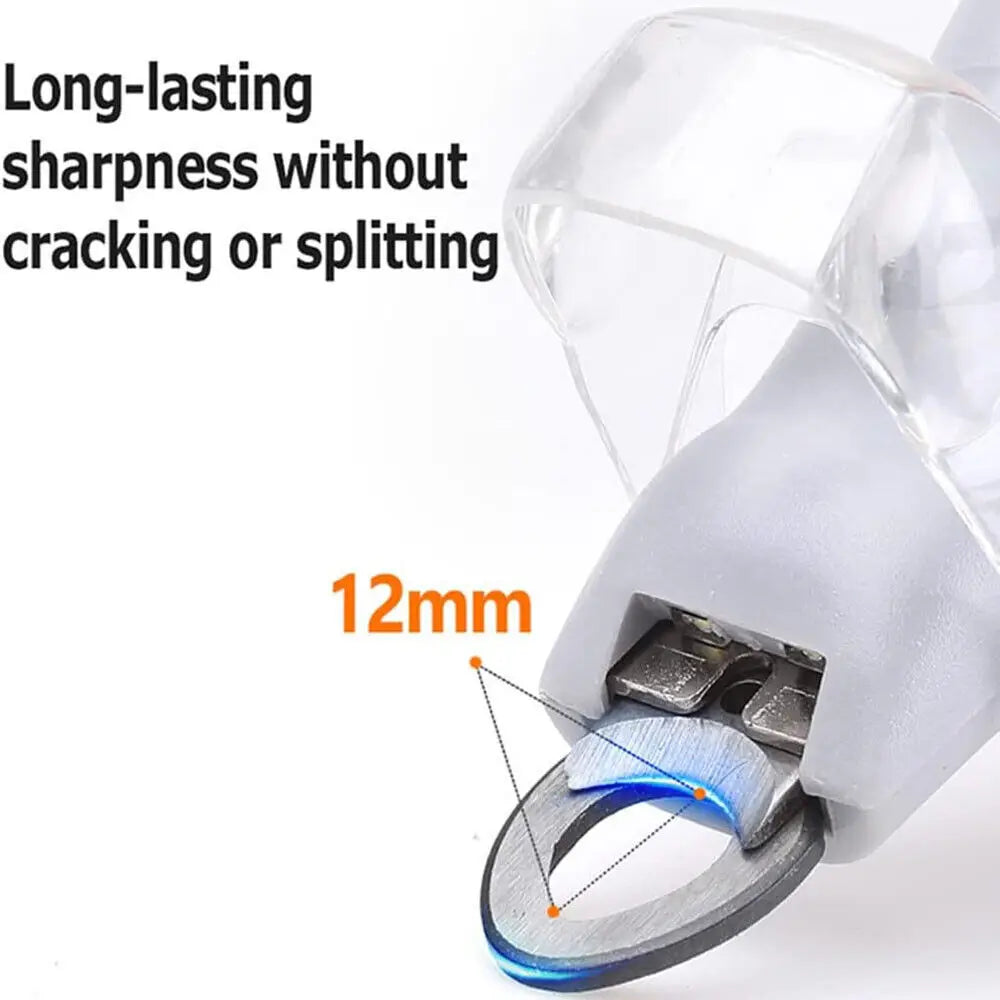 Nail Clippers With LED Light Dog Cat Claw Grinder Scissor Toe Cutter Trimmer