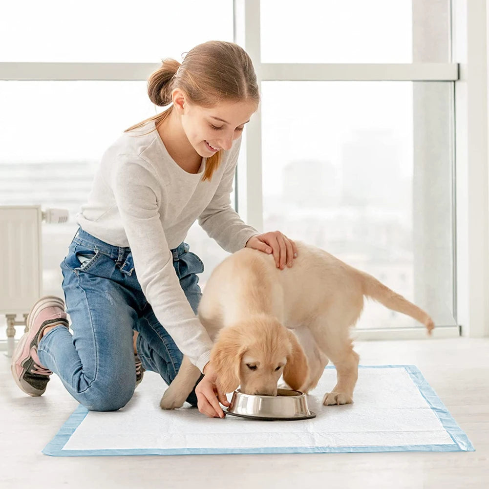 Tieker 20/40/50 pieces of disposable extra thick pet diapers pet training pads super absorbent cats and dogs pet supplies