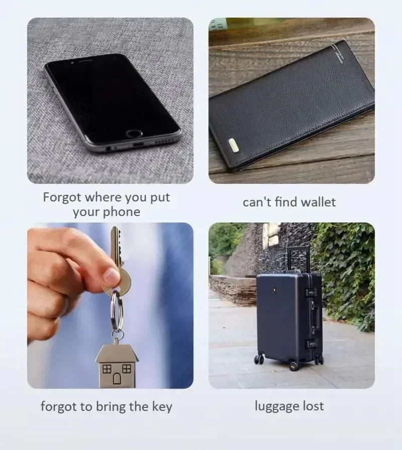 Mini Smart GPS Tracker System For FindMy App Smart Bluetooth 5.3 Locator Child Finder Bag Anti-Loss Pet Collar with Tracker