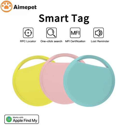 Find My AirTag GPS Tracker Compatible Bluetooth Pet Tracker Smart Anti-Lost Locator For Apple Devices Pet Safety Equipment