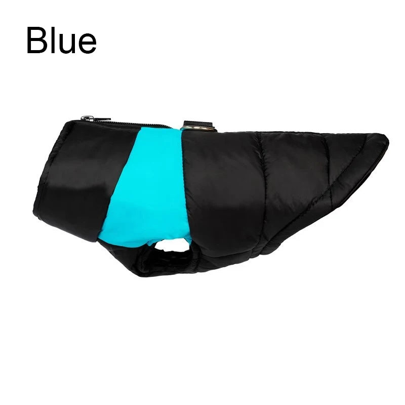 Waterproof Pet Dog Puppy Vest Jacket Winter Warm Dog Clothes Waterproof Pet Vest Zipper Jacket Coat For Small Medium Large Dogs