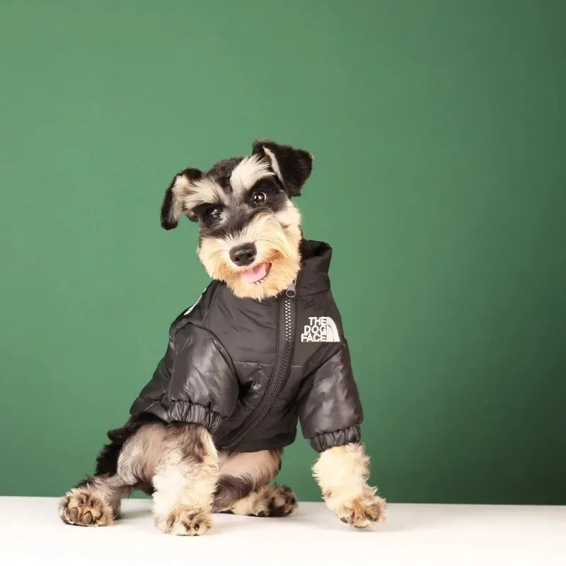 The Dog Face Winter Pet Dog Down Jacket Clothes for Small Medium Dogs Warm Thick White Duck Down Vest French Bulldog Puppy Coat