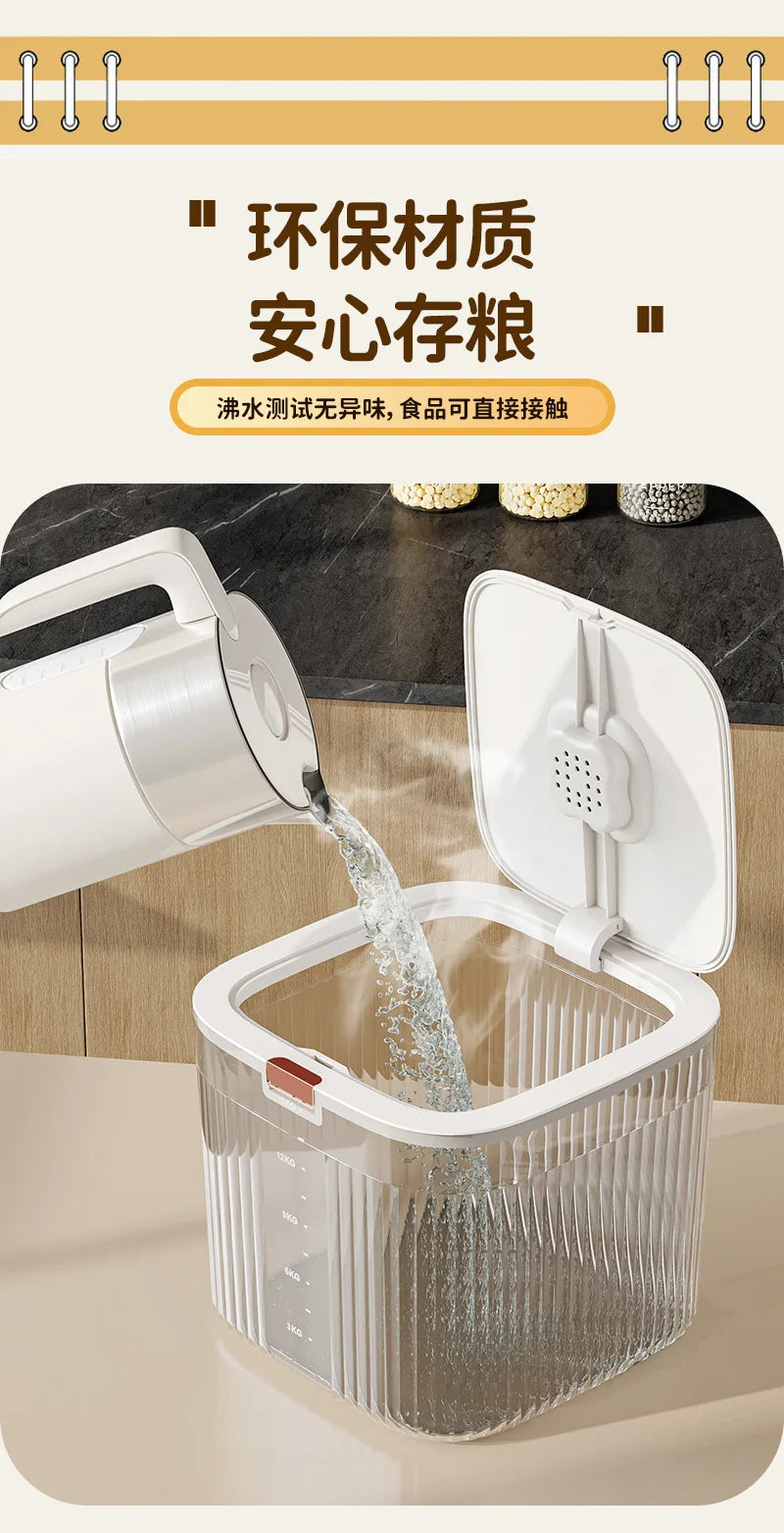 Pet Food Storage Bucket Dog Food Bucket Moisture-proof Storage Cat  Box With Lid