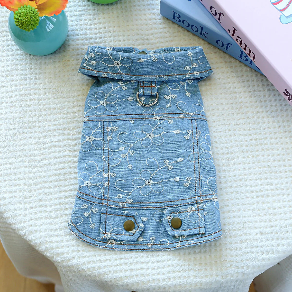 Denim Doggie Pet Jacket Sleeveless Vest Jeans Coat Autumn Spring Wear Apparel For Small Medium Dog XS XL Cat Puppy Clothes Goods