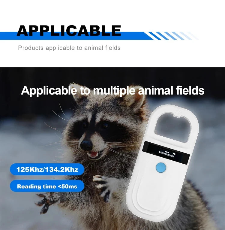 Pet ID Chip Digital Scanner USB RFID Dog Cat Animal Handheld 134.2KHz Identification Tag Card Reader Chip