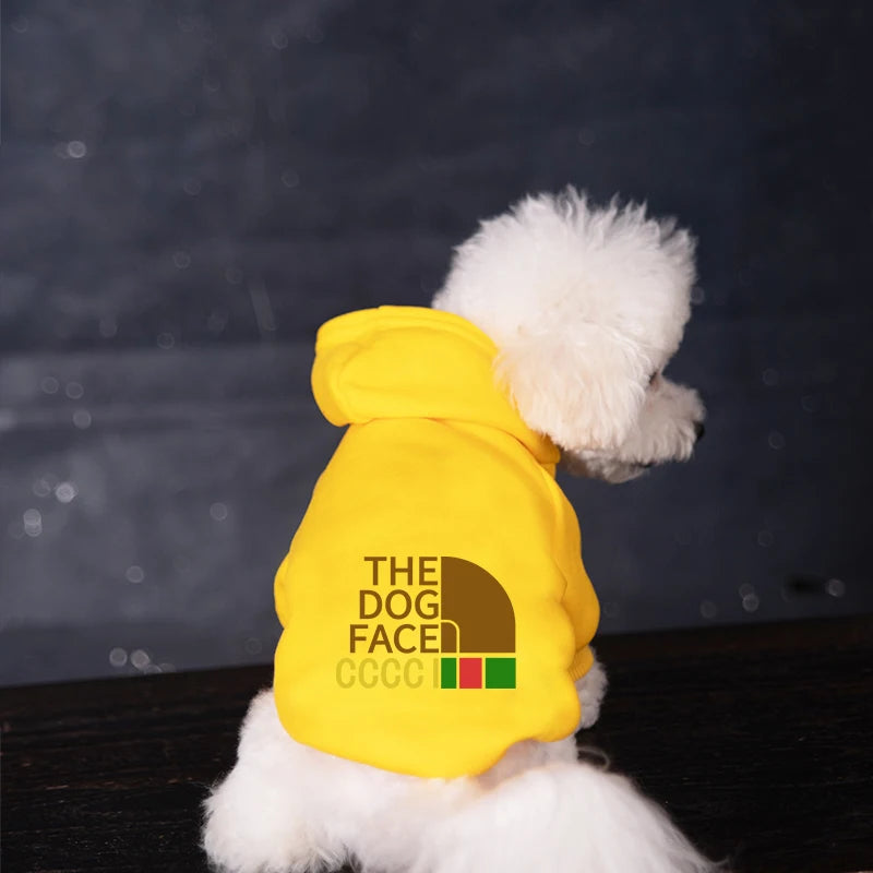 Dog Hoodie Pet Jacket Autumn Winter Outdoor Clothes Small Medium Dog Sweater French Bulldog Warm Luxury Designer Dogs Clothes