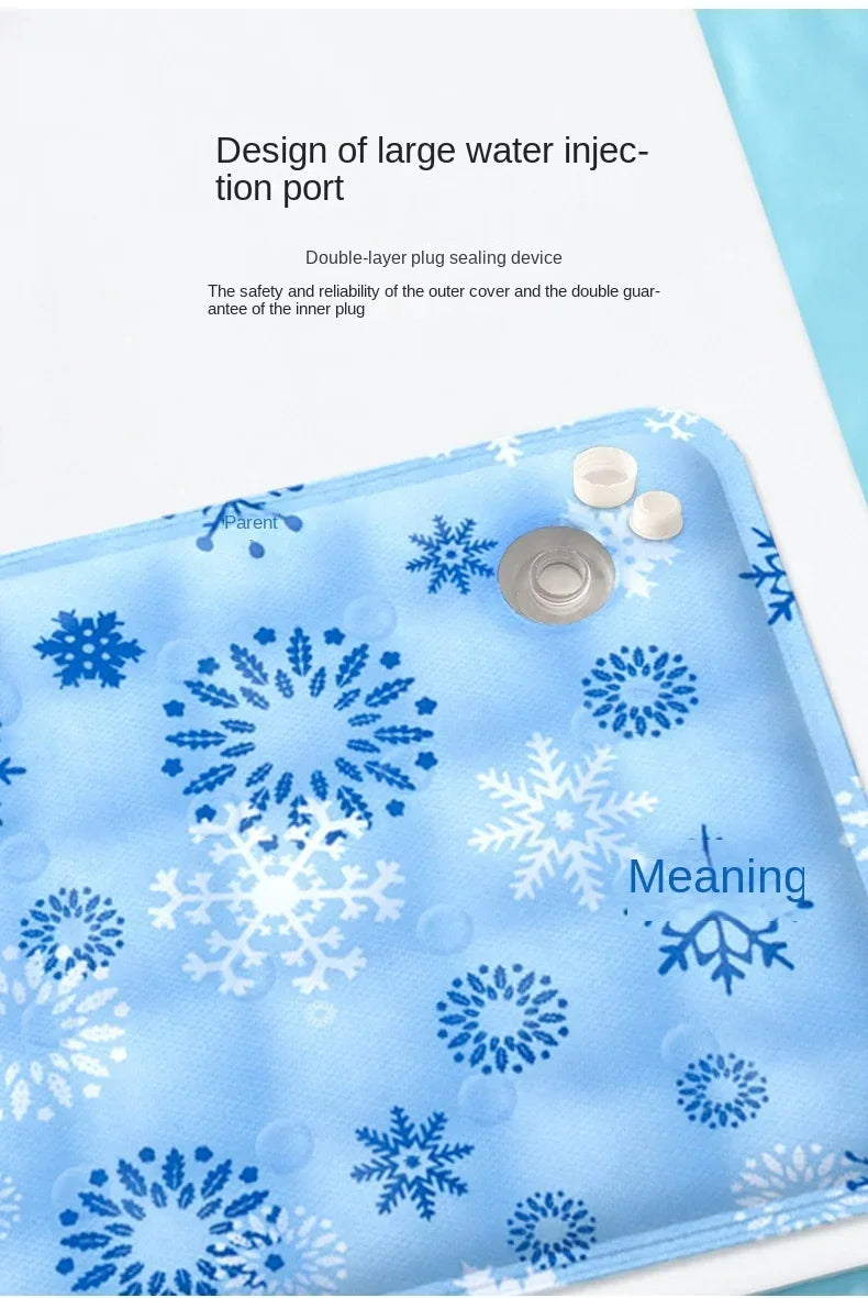 Cooling Pad Ice Mat Summer Pet Dry Ice Crystal Powder Water Injection Dog Cat Cool Mat