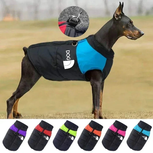 Waterproof Warm Dog Clothing for Small Medium Big Dogs Clothes Pet Coat Winter VThe OutfitJacket Dogest Padded Zipper
