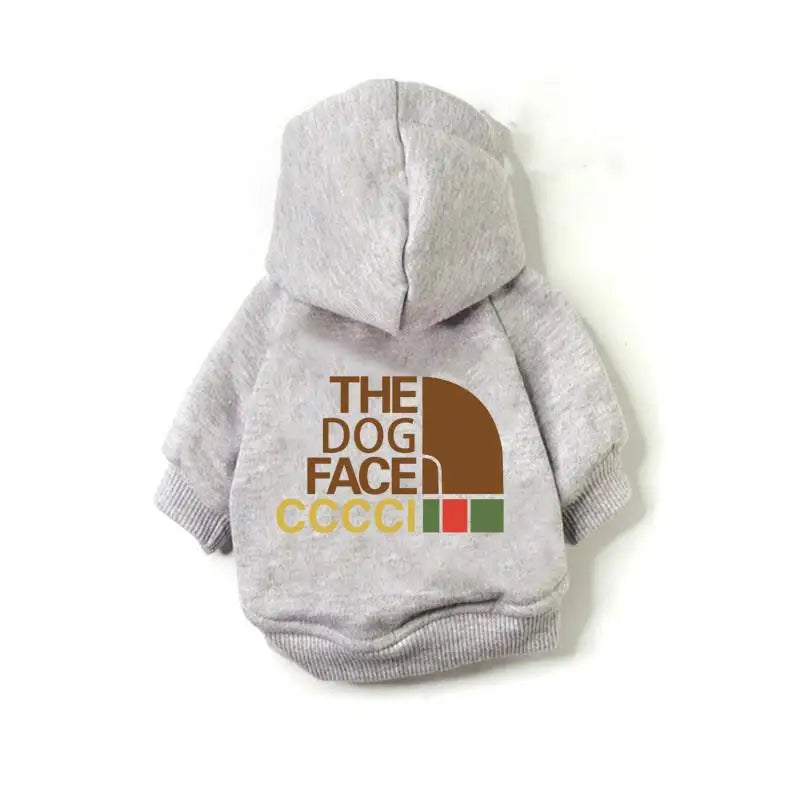 Dog Hoodie Pet Jacket Autumn Winter Outdoor Clothes Small Medium Dog Sweater French Bulldog Warm Luxury Designer Dogs Clothes