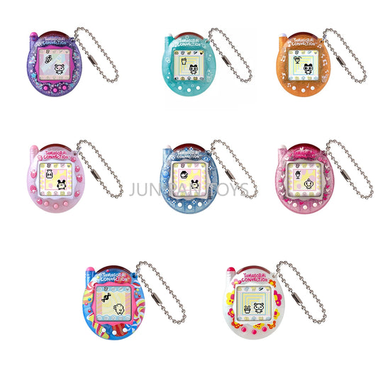 Original Tamagotchi Connection Electronic Pet Model Soda Flower Pink Light Blue Virtual Pet Game Console Birthday Gift Girls Toy