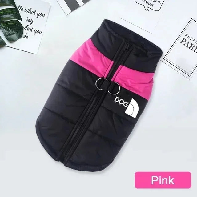 Waterproof Warm Dog Clothing for Small Medium Big Dogs Clothes Pet Coat Winter VThe OutfitJacket Dogest Padded Zipper