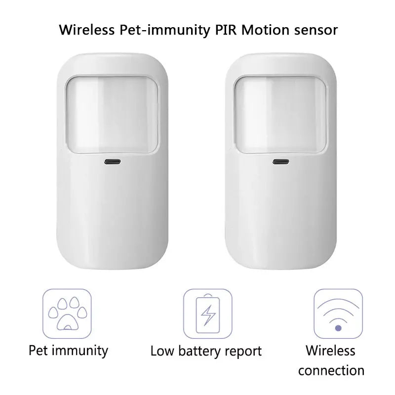 433MHz Wireless Pet-immunity PIR Motion Sensor Detector 15kg Pet Immune EV1527 Code Smart Home Security Host Alarm Accessories