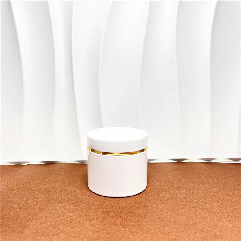 10/30/40pcs 50-500ml  PET Plastic Jar With White Lids Screw Container Empty Cosmetic Cream Powder Makeup Storage Jar Pot Bottle