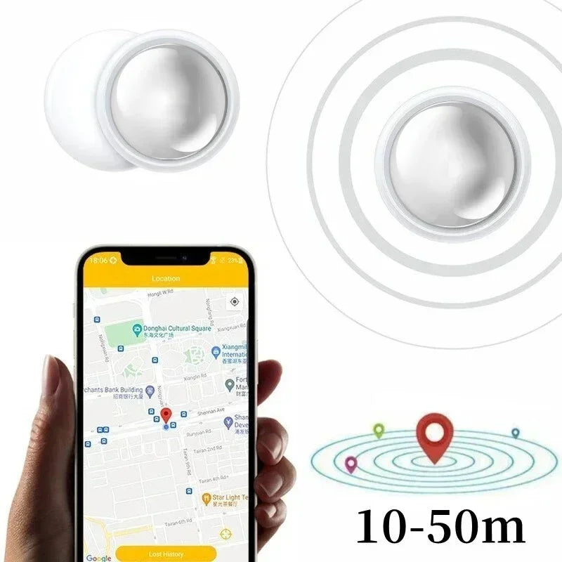 Mini Smart GPS Tracker System For FindMy App Smart Bluetooth 5.3 Locator Child Finder Bag Anti-Loss Pet Collar with Tracker