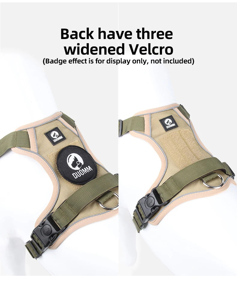 Dog Harness Reflective Midium Large Dogs Tactical Vest Big 1680D Waterproof Oxford Cloth Dog Harnesses Pet Accessoires Supplies