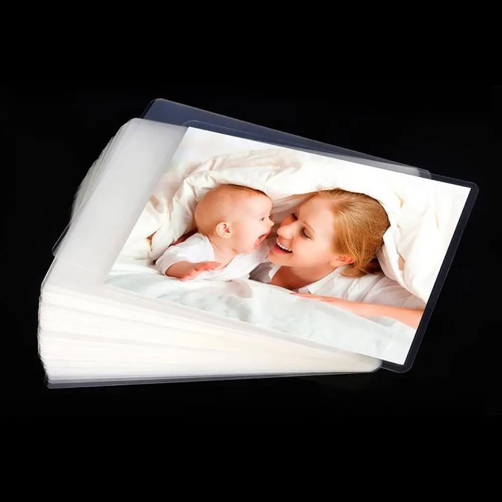 For Fun 3/4/5/6 Inch 100 Sheets 60 Mic Thermal Laminating Film PET Plastic Film For Photo/Card/Picture Hot Laminator Film