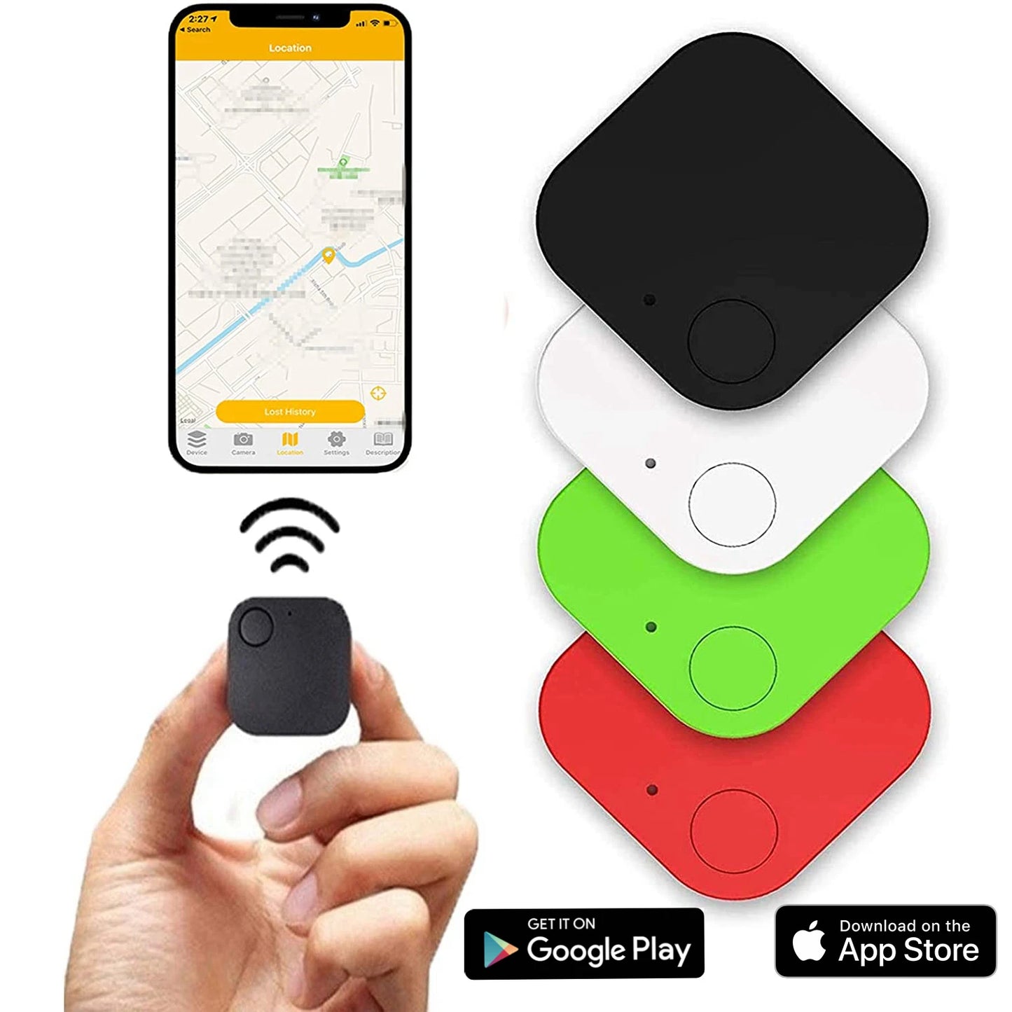 Mini Portable Tracking Electronic Pet Dog Key Finder Pet Cat Tracker Location Smart Pet Wallet items Tracker Anti-lost Alarm