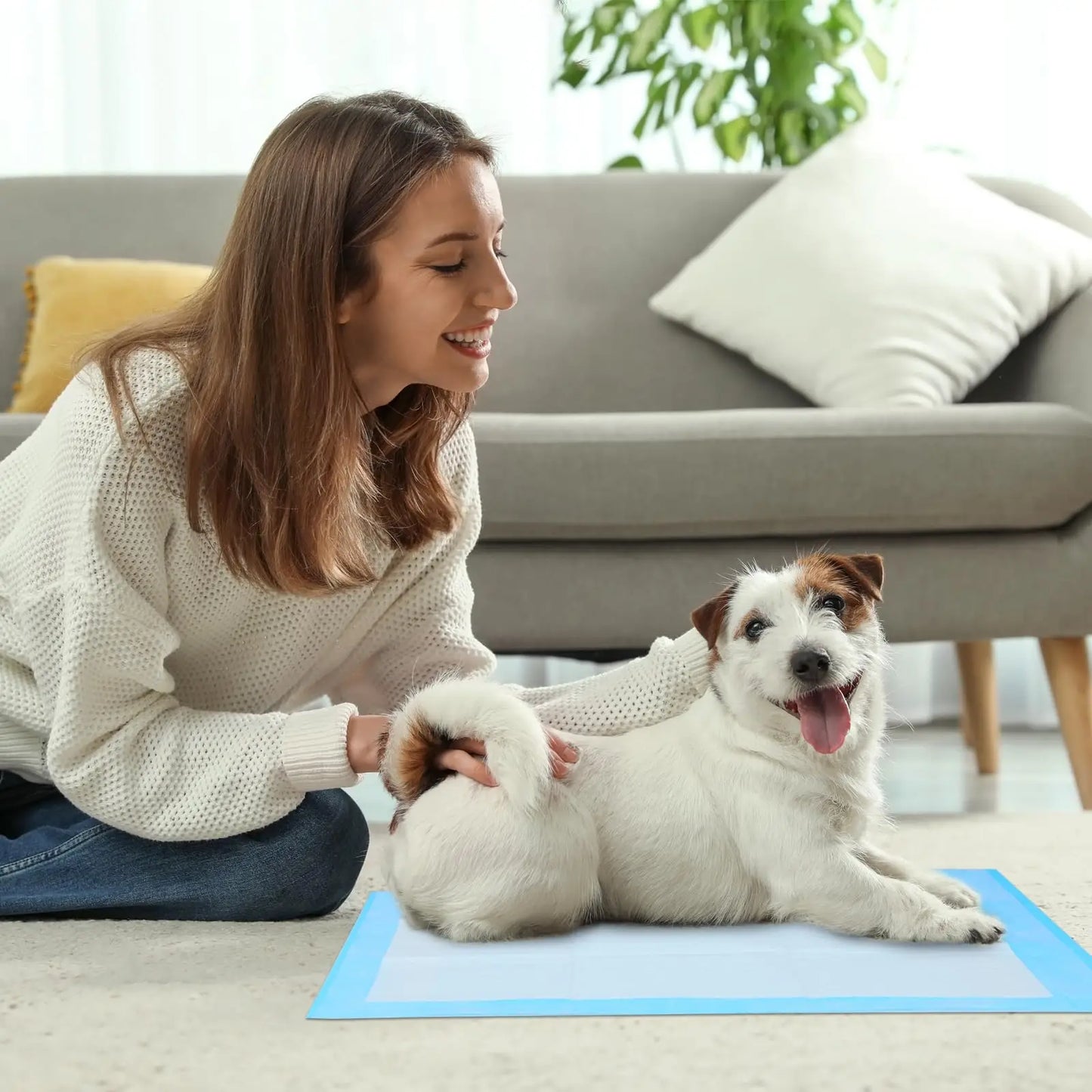 LeakProof Pee Pads for Dogs Quick Absorb 7Layer LeakProof Design Dog Pee Pads Potty Training Absorbent Waterproof Puppy Pee Pad