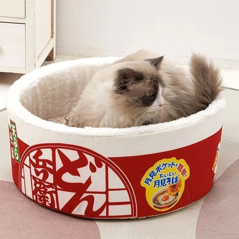 High Elasticity Dog Cat Bed Funny Removable Pet Supplies Easy To Clean Pet Accessories Printed Lamb Wool Material Cat Mats