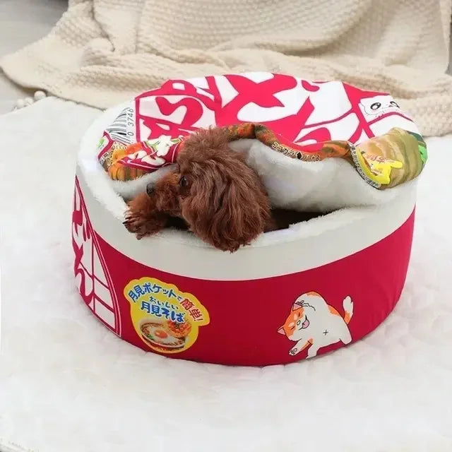High Elasticity Dog Cat Bed Funny Removable Pet Supplies Easy To Clean Pet Accessories Printed Lamb Wool Material Cat Mats