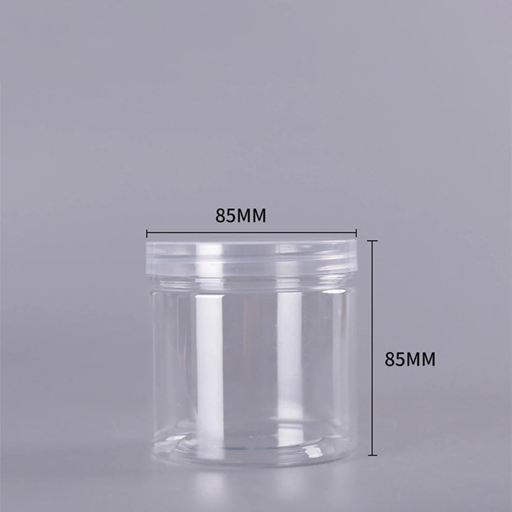 10pcs 500ml 1000ml Plastic Food Jar with Lid PET Seal Pot Empty Food Canister Storage Container Travel
