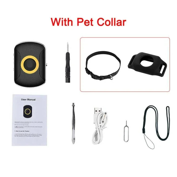 4G GPS Tracker SOS Smart Kids Locator Waterproof Pet GPS Tracker Dog Tracking Collar Mini Cat Anti-Lost Alarm Locator Key Finder