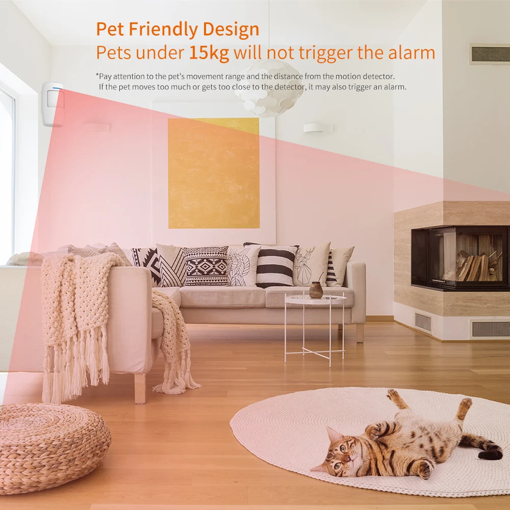 Staniot Smart Wireless PIR Motion Detector Human Body Infrared Home Security Burglar Alarm Sensor 433Mhz For Anti-Theft Panel