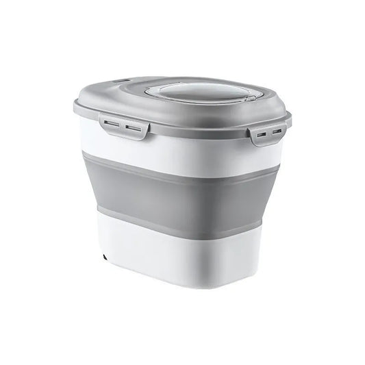 Hot Selling Dog Food Storage Container Collapsible Dog Food Container with Airtight Lids Wheels Large Pet Food Storage