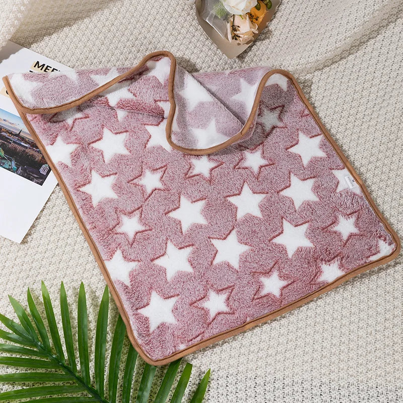 S-XL Dog Blanket Soft Fluffy Dog Sleeping Blanket Winter Insulation Cat Cover Blanket Comfortable Sleeping Sheets Pet Supplies