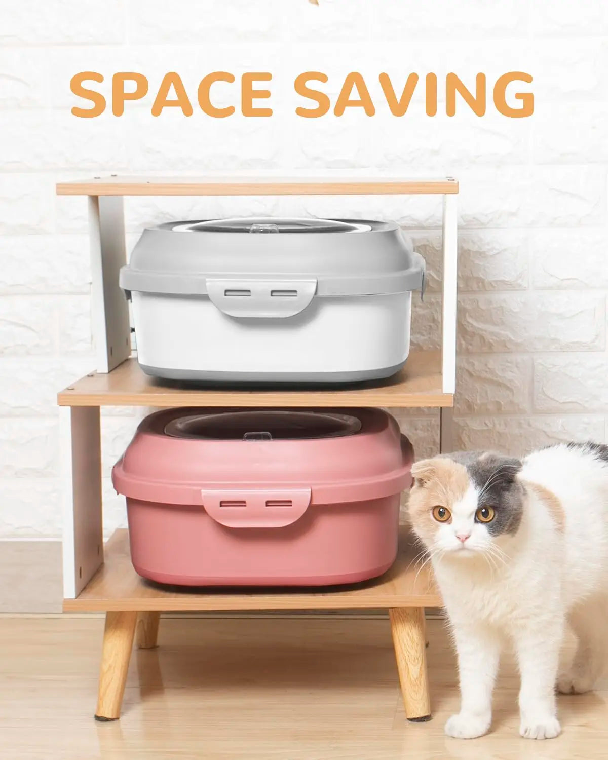 Hot Selling Dog Food Storage Container Collapsible Dog Food Container with Airtight Lids Wheels Large Pet Food Storage