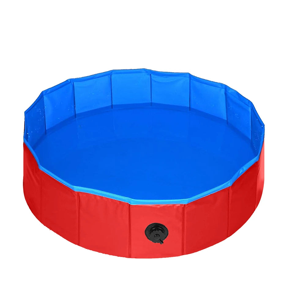 160*30cm/120*30cm/ 80*20cm Pet Pool Swimming Pool Foldable Dog Bath Portable Pet Pool With Drain valve Outdoor Dog Bathing Tub