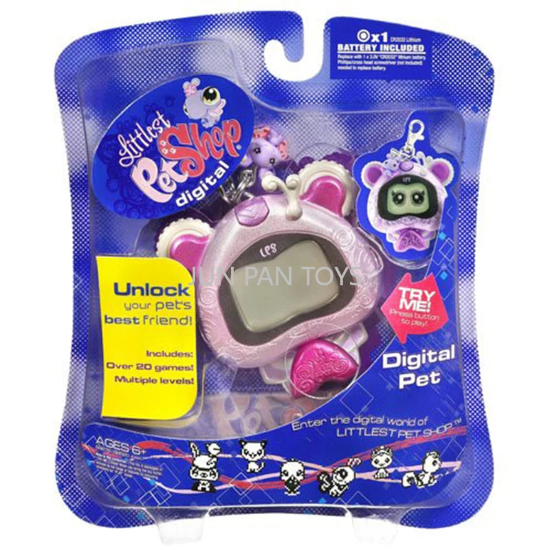 Littlest Pet Shop Digital Virtual Pet Handheld LCD Game Electronic Toy Kids Mini Collectible Interactive Toys Cartoon Animal Toy