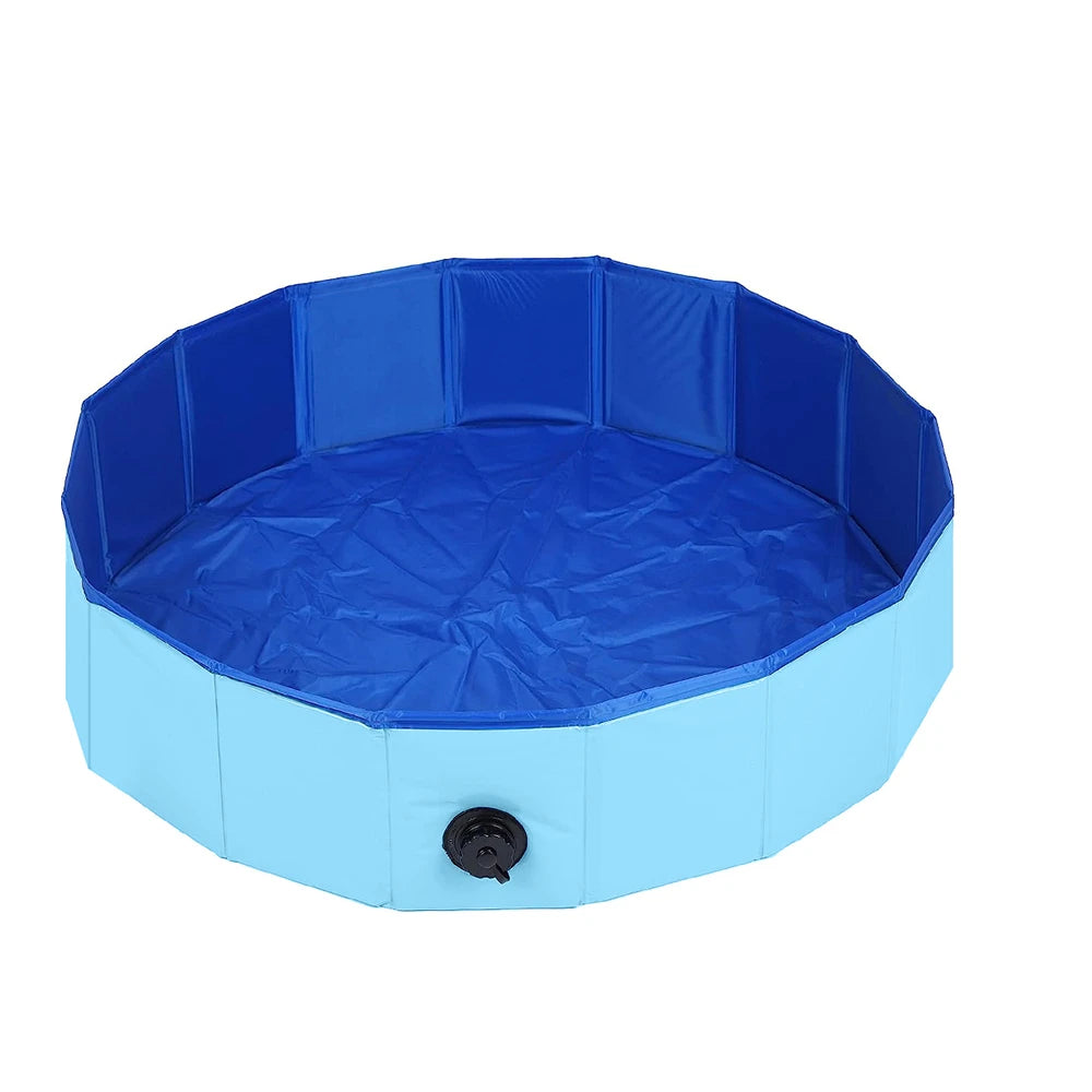 160*30cm/120*30cm/ 80*20cm Pet Pool Swimming Pool Foldable Dog Bath Portable Pet Pool With Drain valve Outdoor Dog Bathing Tub