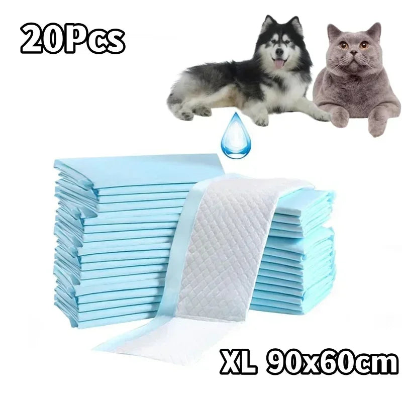 100 Ultra-Absorbent 90x60cm Quick-Dry Puppy Training Pads for Dogs, Nonwoven Fabric Pet Pee Pads for Effective Housebreaking