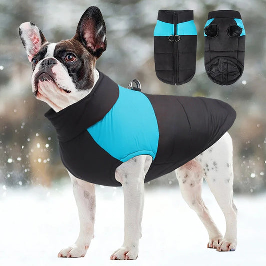 Waterproof Pet Dog Puppy Vest Jacket Winter Warm Dog Clothes Waterproof Pet Vest Zipper Jacket Coat For Small Medium Large Dogs