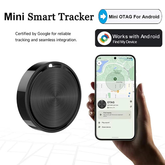 Smart Tracker Tag Bluetooth Locator Anti-Lost Device Mobile Pet Elderly Kids Finder Works With Android Google Find My Device App