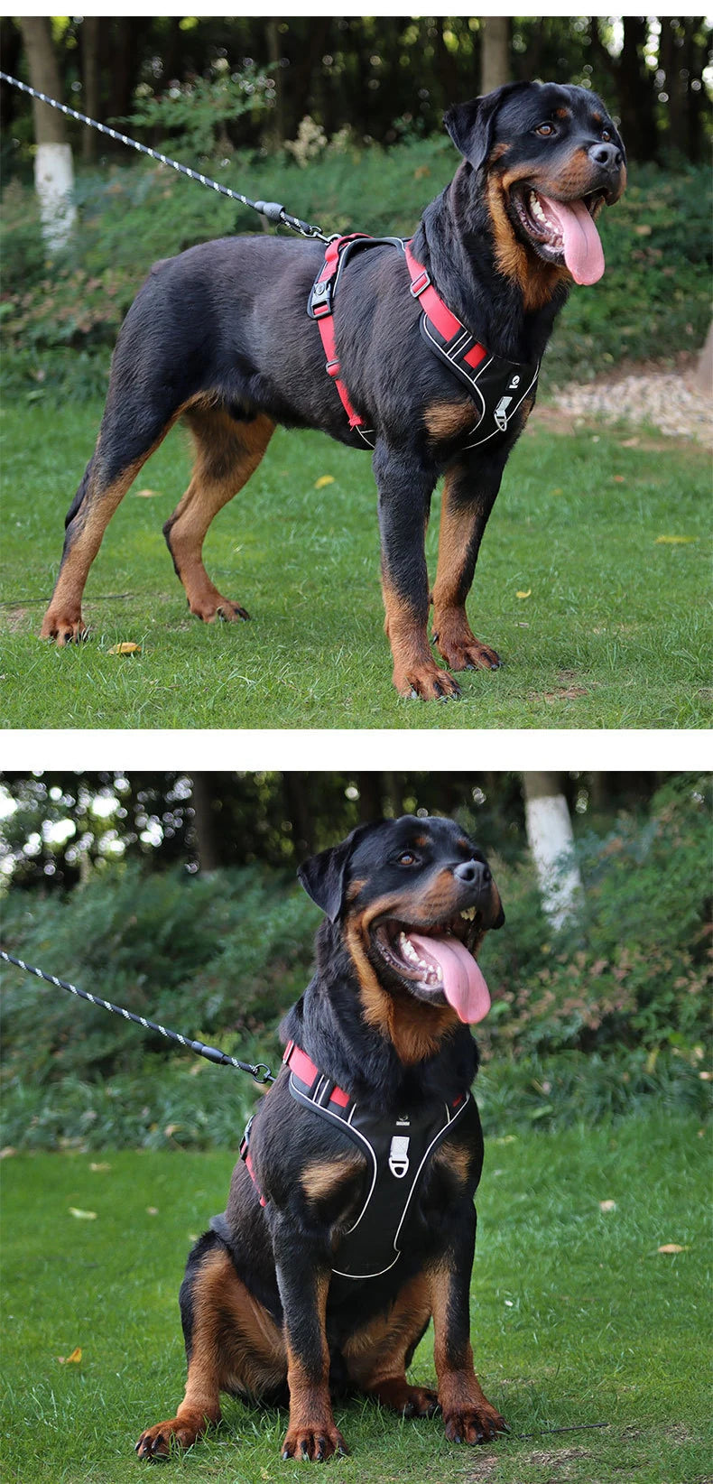 Dog Harness Reflective Midium Large Dogs Tactical Vest Big 1680D Waterproof Oxford Cloth Dog Harnesses Pet Accessoires Supplies