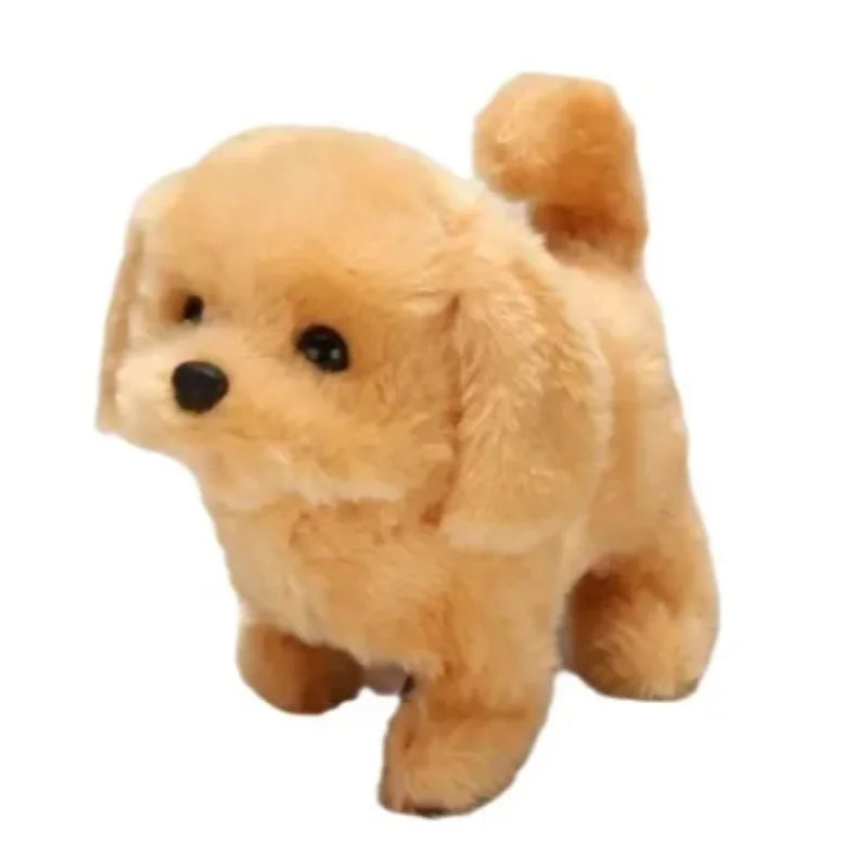 Children's Plush Toy Dog Puppy Rabbit Electronic Pet Small Golden Retriever St. Bernard  Bark Walk Nod Christmas Gift 3+