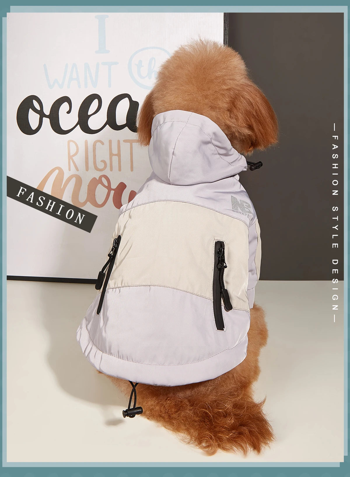Waterproof Big Dog Clothes Winter Warm Pet Raincoat For Medium Large Dog Fashion Cool Dog Jacket French Bulldog Chihuahua Outfit