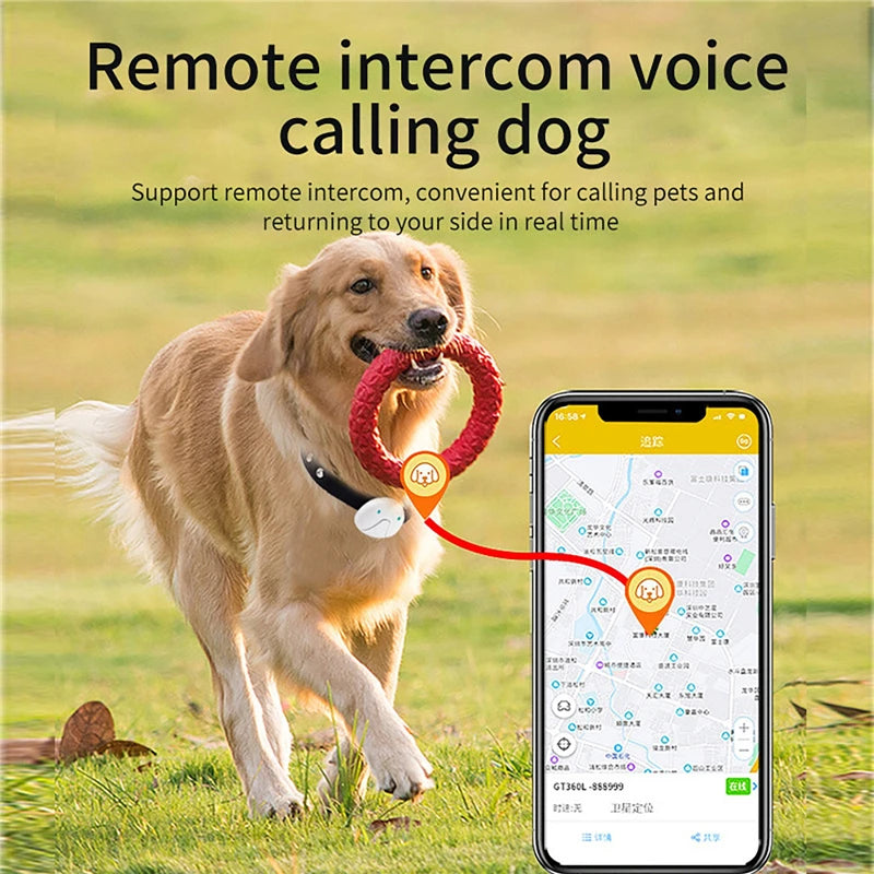 2G GPS & WiFi Pet Tracker Anti-Lost Smart Collar for Dogs/Cats with Real-Time Location Tracking Pet Activity Monitor Tracking