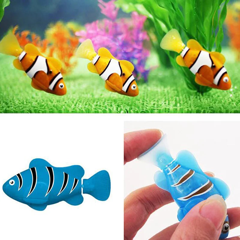 New Funny Swimming Electronic fish Activated Battery Powered Toy  Pet for Fishing Tank Decorating toys