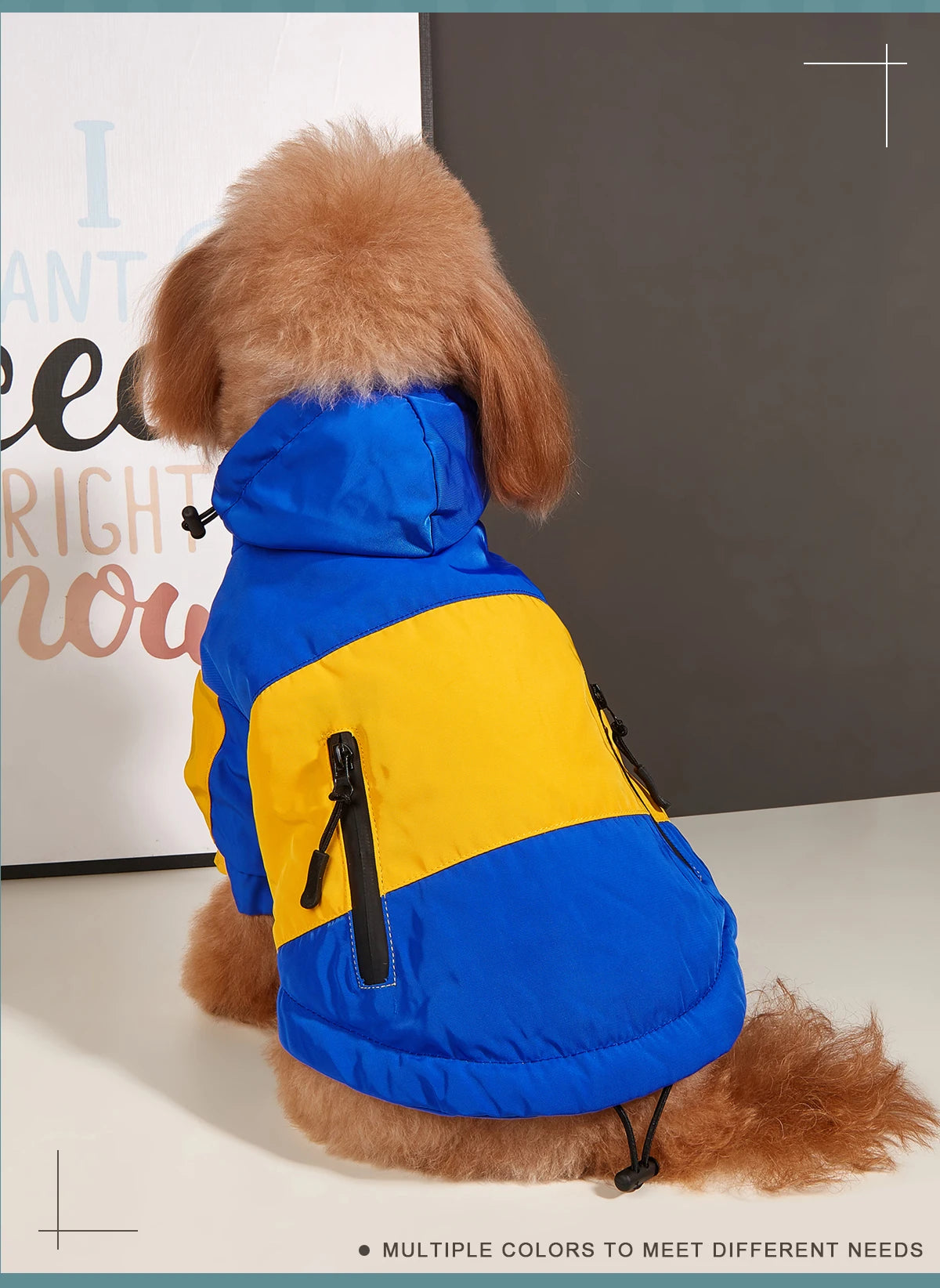 Waterproof Big Dog Clothes Winter Warm Pet Raincoat For Medium Large Dog Fashion Cool Dog Jacket French Bulldog Chihuahua Outfit