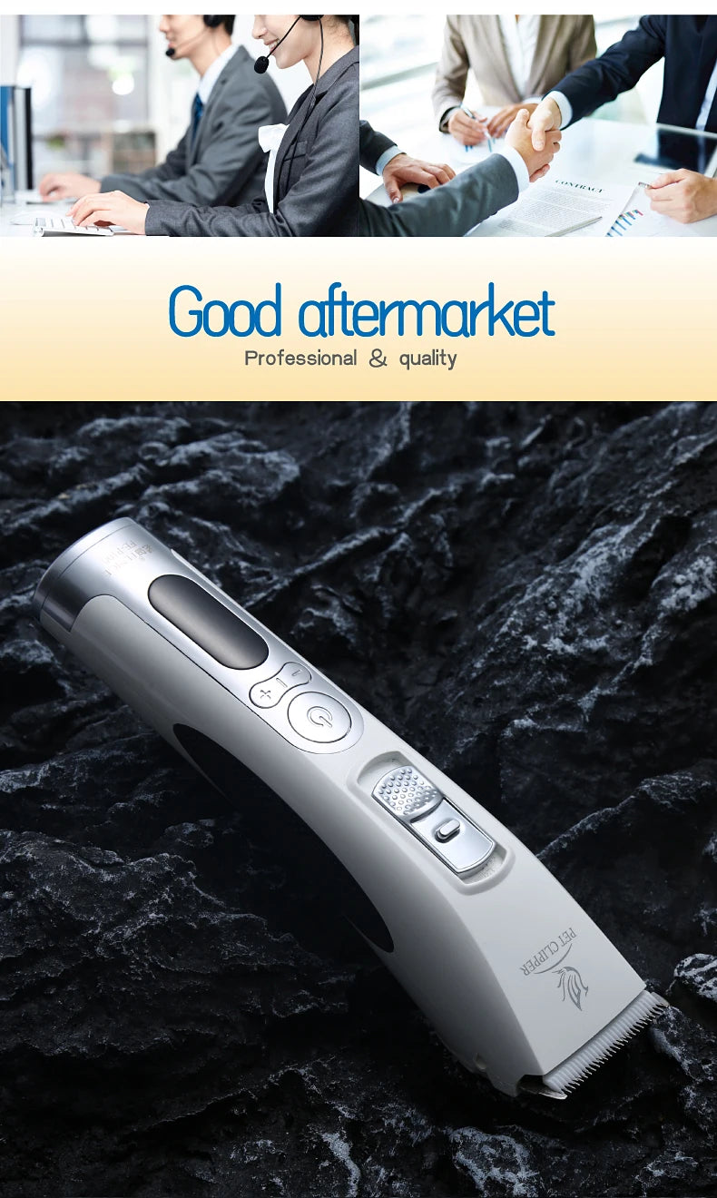 Fenice Electrical Pet Clipper Machine Dog Hair Clippers Grooming Animals Haircut Trimmer Shaver Set Pets Cordless Rechargeable