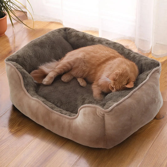 Tieker Furry Pet Bed Cat Bed Dog Bed Sleeping Mat Suitable for Large, Medium and Small Pets
