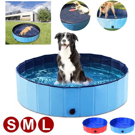 Pet Swimming Pool Foldable Summer Swimming Pool Outdoor Non-slip Pet Bath Pet Cleaning Water Basin Pet Supplies 50/80/120/160cm