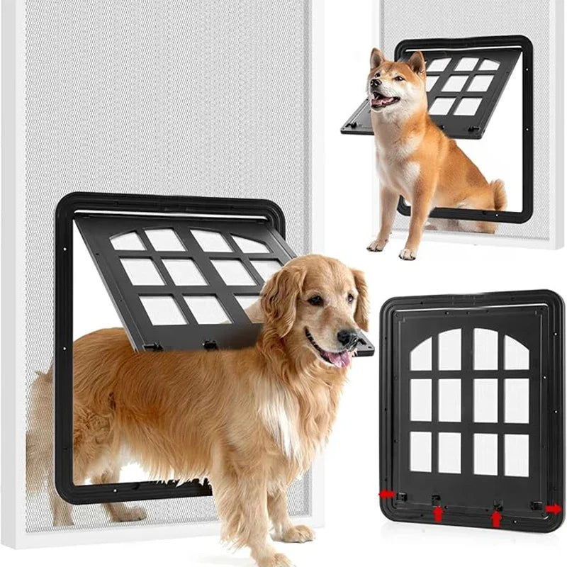 Dog Screen Door Large Dogs Pet Supplies Magnetic Insect Screen Door for Dog Magnetic Screen Automatic Closing Doors